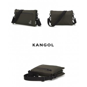 Kangol Keeper Partition Partition Cross Bag - Dark Khaki 3102